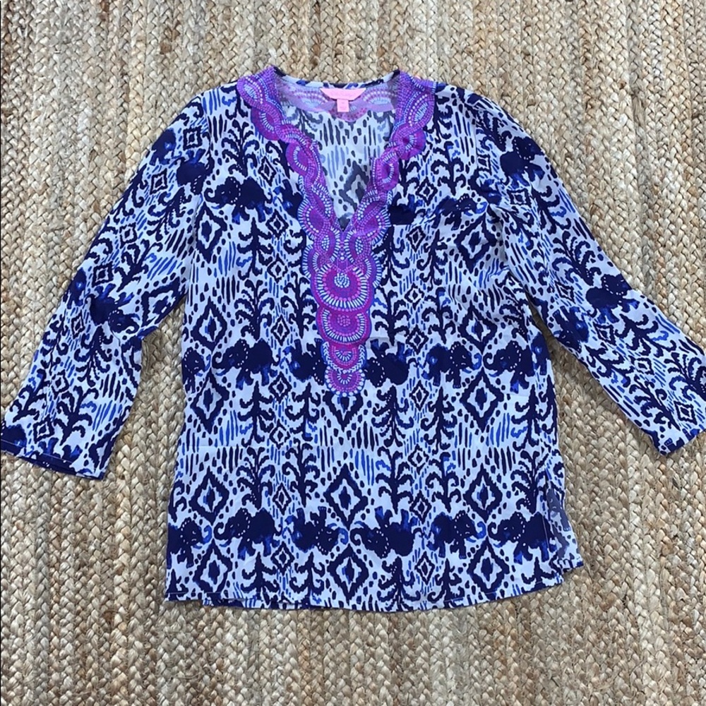 Lilly Pulitzer silk tunic